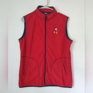 Vintage Disney Mickey Emroidered Red Vest
